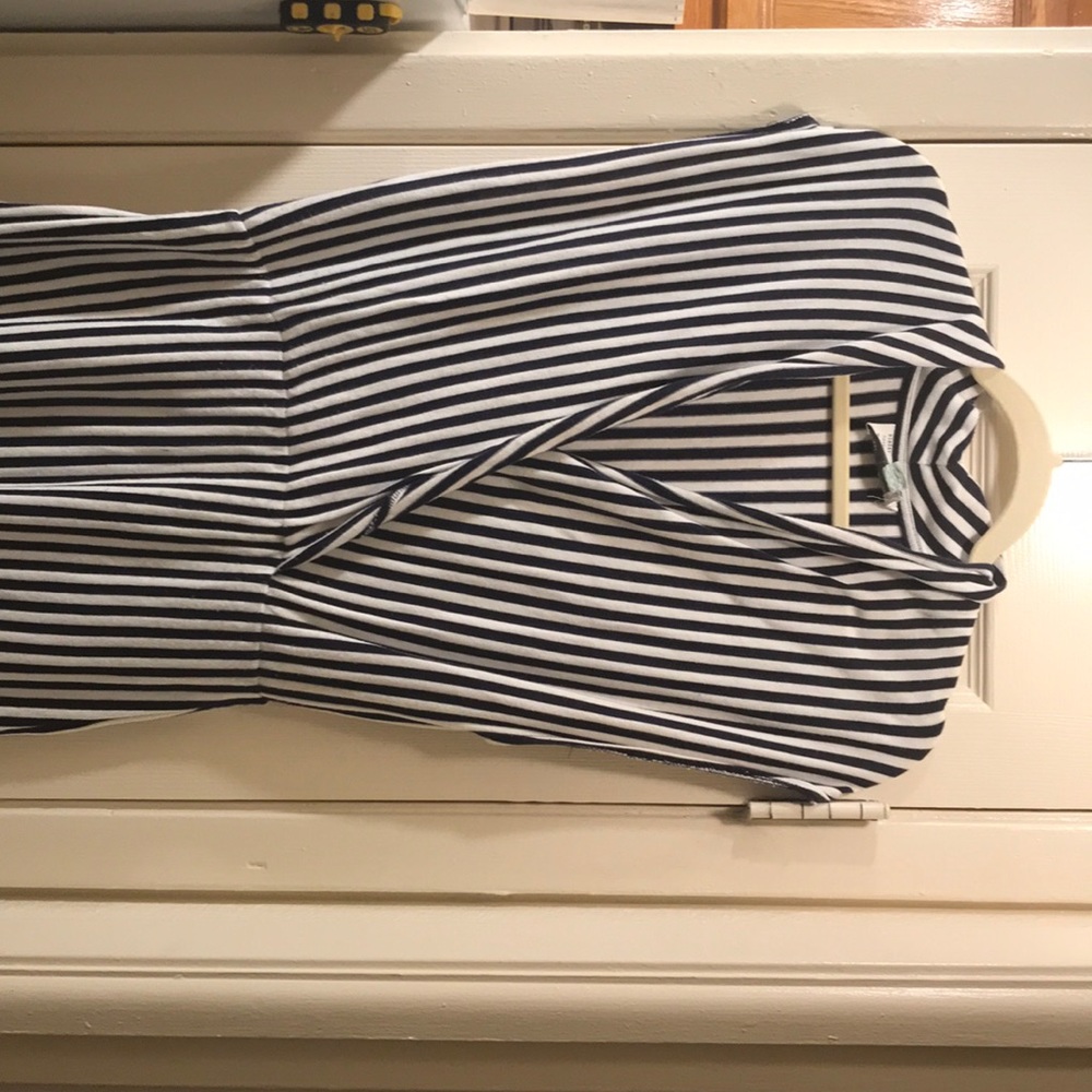 Anthropologie blue and white dress